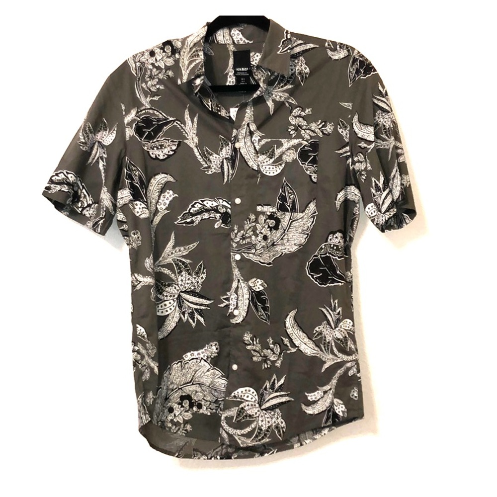H&M Mens  short sleeve button up Small